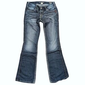 Silver Jeans Twisted Bootcut 28 x 33 Faded Wash Bootcut Boot Leg Denim Boot Leg